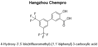 4-hydroxy-3,,5,-bis(trifluoromethyl)-[1,1,-biphenyl]-3-carboxylic acid