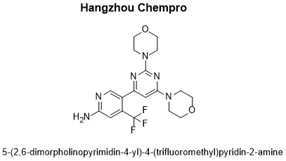 5-(2,6-dimorpholinopyrimidin-4-yl)-4-(trifluoromethyl)pyridin-2-amine