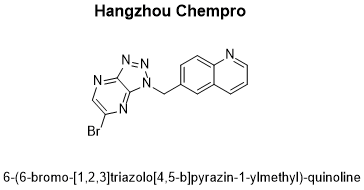 6-((6-bromo-1H-[1,2,3]triazolo[4,5-b]pyrazin-1-yl)methyl)quinoline